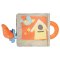 CANPOL BABIES Boek educatieve pluche FOX