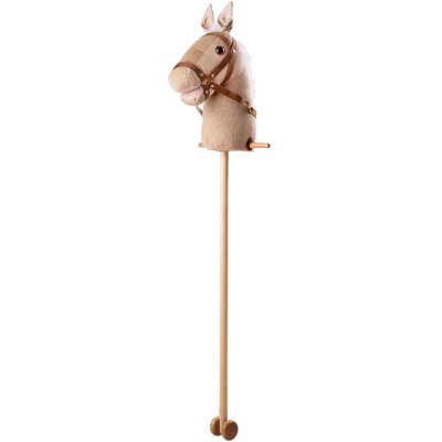 Cheval sur bâton en velours côtelé Bigjigs Toys