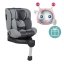 PETITE&MARS Стол за кола Reversal Pro i-Size 360° Grey Air 40-105 cm + Mirror Oly Pink 0m+