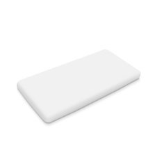 KLUPS Lençol de Berço com Elástico branco 120x60 cm