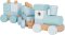 small foot Stapeltrein Hout blauw