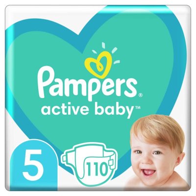 PAMPERS Active Baby Wegwerfwindeln 5 (11-16 kg) 110 Stk