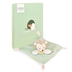 Doudou Kuscheltier Schnuffeltuch grüner Igel 19 cm
