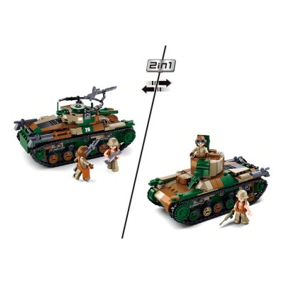 Sluban WWII M38-B1107 Japán Type 97 közepes tank 2 az 1-ben