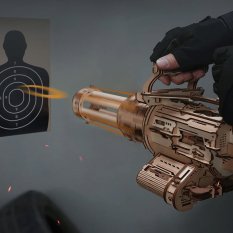RoboTime 3D wooden mechanical puzzle Gatling Gun