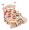 RoboTime Drewniane puzzle 3D pozytywka Karuzela z filiżankami
