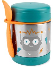 SKIP HOP Spark Style Mattermos med sked/gaffel Robot 325 ml, 3år+