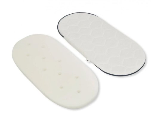 AHOJBABY Kosz Mojżesza dla niemowląt Paper Dream white + materac Airdream