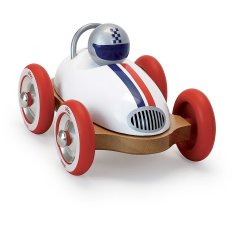 Vilac Wooden Car Roadster vintage white