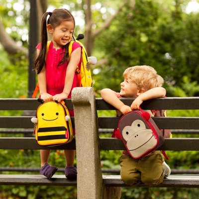 Mochila SKIP HOP Zoo com trela de segurança Bee 1 ano +