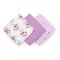 BABYONO Bambuswindeln 3 Stück Violett, 70x70 cm