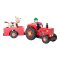 small foot Wooden Farmer Pull-Along Tractor