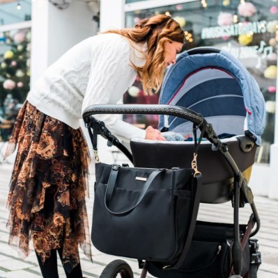 BABYONO Wickeltasche Coco schwarz