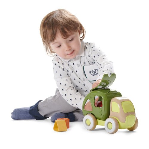 CHICCO Afvalrecyclagewagen met Eco+ insteekblokjes