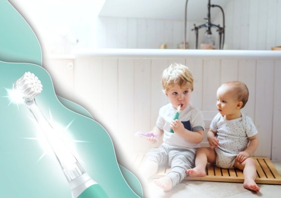NENO Elektryczna szczoteczka do zębów Denti Blue 0-3r