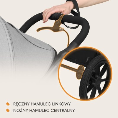 LIONELO Cărucior sport Azura Grey Stone