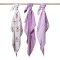 BABYONO Bambuswindeln 3 Stück Violett, 70x70 cm