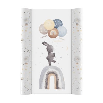 CEBA BABY Previjalna podloga 2-stranska s trdo podlago (50x70) Basic Rainbow Walk