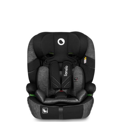 LIONELO Bilbarnstol Levi One i-Size (76-150 cm) Svart Grå