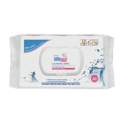 SEBAMED Baby chusteczki nawilżane 99% wody 60 szt