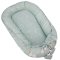 Nido EKO para bebé de algodón reversible Dogs Stars Mint 90x60 cm