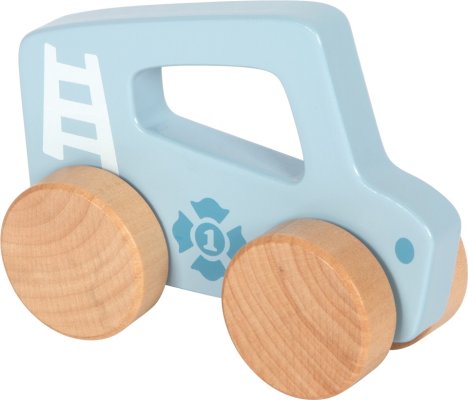 small foot Dřevěné auto na tlačení Modré