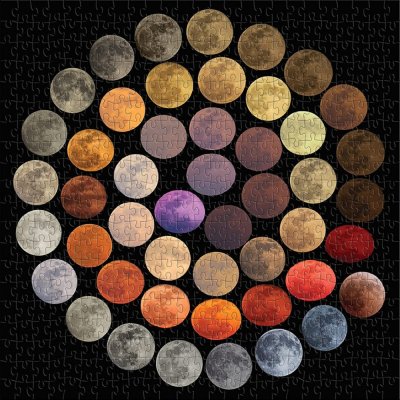 Galison Puzzle Farben des Mondes 500 Teile