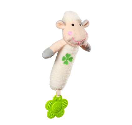BABYONO Gwiżdżąca zabawka z gryzakiem Sweet Lambie