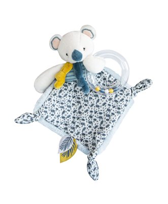 Coffret cadeau Doudou - koala Yoca avec hochet 22 cm