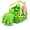 Bigjigs Toys Gartengeräte-Set im grünen Stoffbeutel