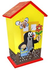 Drewniana skarbonka Krecik