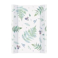 CEBA Changing mat 2-sided with fixed board (50x70) Comfort Watercolor World Polypody