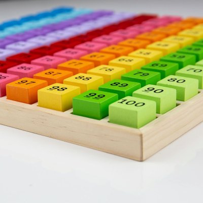 Bigjigs Toys Pladenj Lesene številke