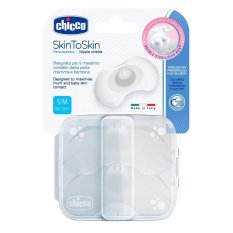 CHICCO Protector mamelon SkinToSkin silicon 2 buc S/M