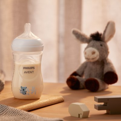 Philips AVENT Biberón Natural Response 260 ml, 1m+, koala