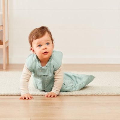 ERGOPOUCH Śpiworek do spania bawełna organiczna Sheeting Sage 8-24 m, 8-14 kg, 2,5 tog