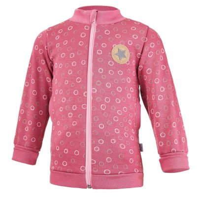 Felpa calda con zip - rosa