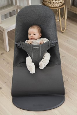 BABYBJÖRN Lounger Bliss, Anthrazitgrauer 3D-Jersey