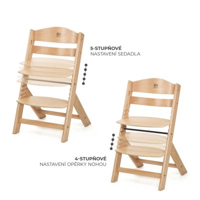KINDERKRAFT Hochstuhl Enock Black