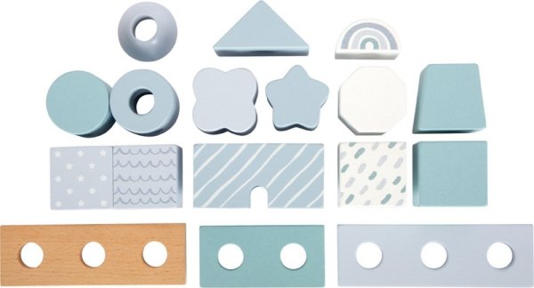 small foot Nasadzovanie na tyč Domček modrý