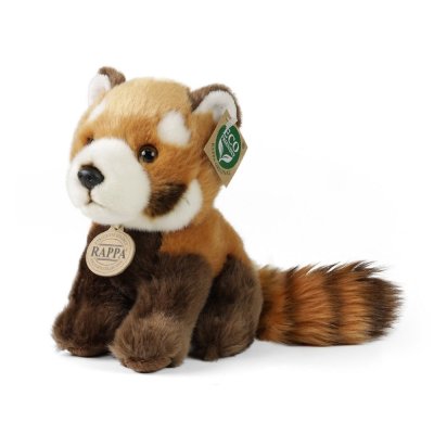 Rappa Pluche rode panda zittend 18 cm ECO-FRIENDLY