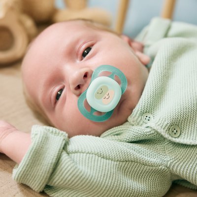 Philips AVENT Smoczek Ultrastart obrazek 0-2m chłopiec, 2 szt.
