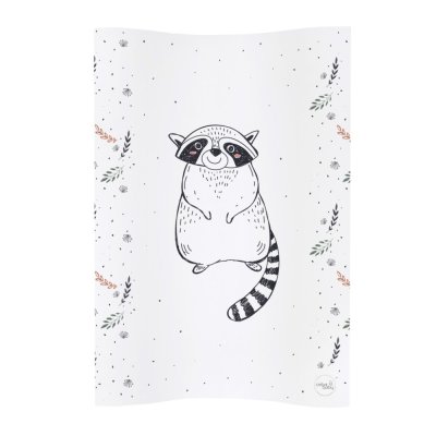 CEBA BABY Wickelauflage 2-seitig weich COSY (50x70) Raccoon