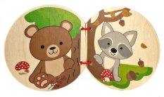 Hess Livro de imagens raposa e animais da floresta