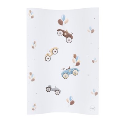 CEBA BABY Wickelauflage 2-seitig weich COSY (50x70) Retro Cars