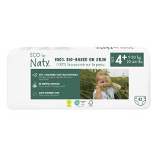 ECO BY NATY Couches jetables 4+ (9-20 kg) 42 pcs - PACK ÉCONOMIQUE