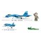 Sluban Model Bricks M38-B0985 Avion de chasse Su-27 2en1