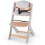 KINDERKRAFT Blagovaonska stolica Enock s podstavom Siva drvena, Premium