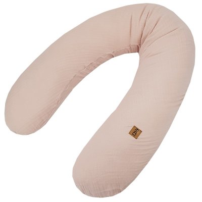EKO Poduszka do karmienia muślinowa Powder pink 180 cm