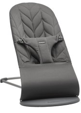BABYBJÖRN Leżaczek Bliss Anthracite Petal Woven, ciemnoszara konstrukcja